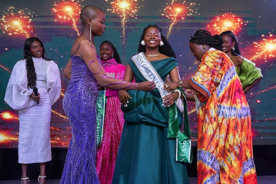 Miss Summer Chiamaka Anyanwu emerges as the winner of the first-ever Miss Green Fashion, a pageantry that combines fashion with sustainability and environmental impact.